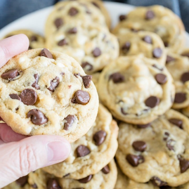 Chewy Chocolate Chip Cookies with Pudding Mix