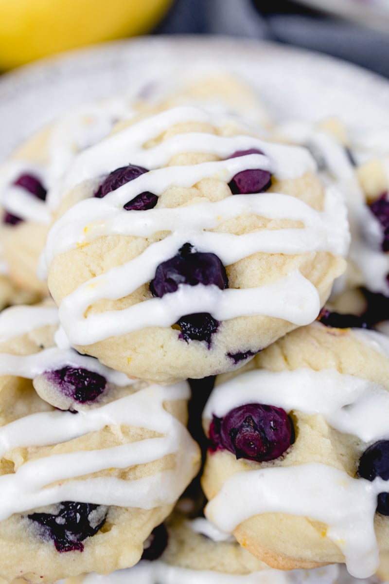 Lemon Cookies with Blueberries