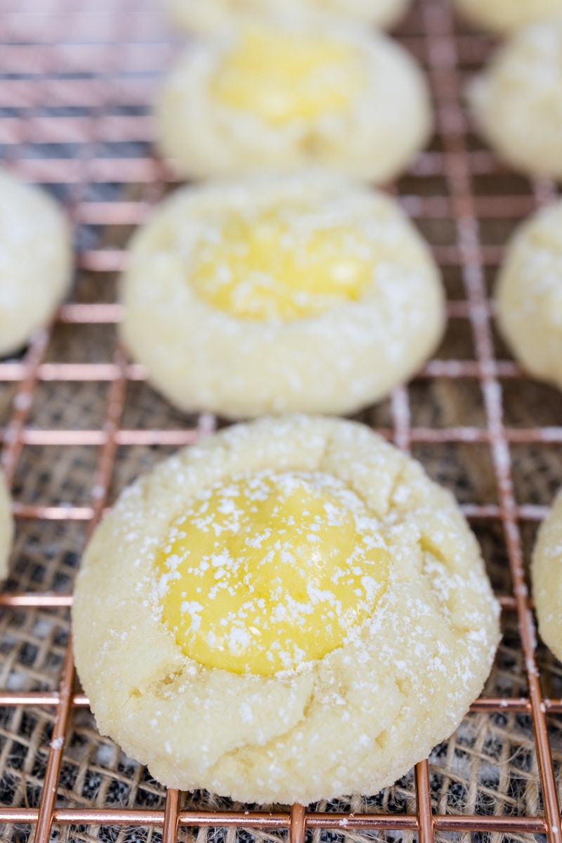 Lemon Curd Thumbprint Cookies