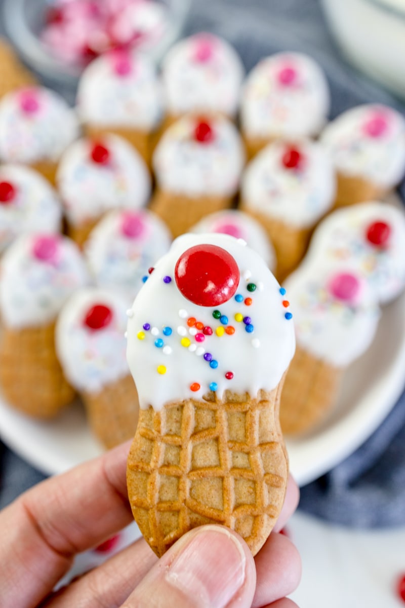 Nutter Butter Ice Cream Cone Cookies