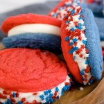 Red White and Blue Sandwich Cookies