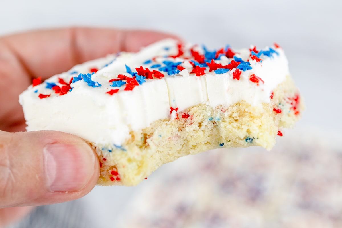 July 4th Sugar Cookie bars