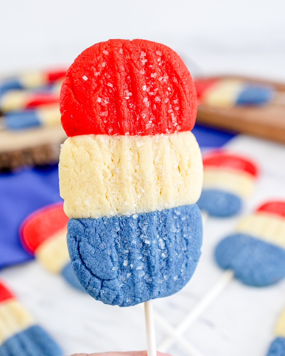 Fourth of July Cookie on a Stick