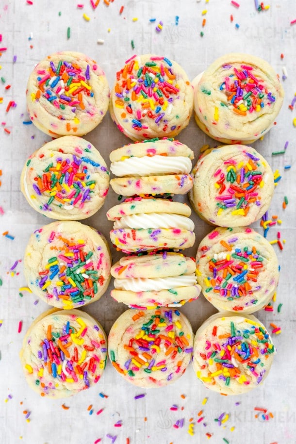 Funfetti Cookie Sandwiches