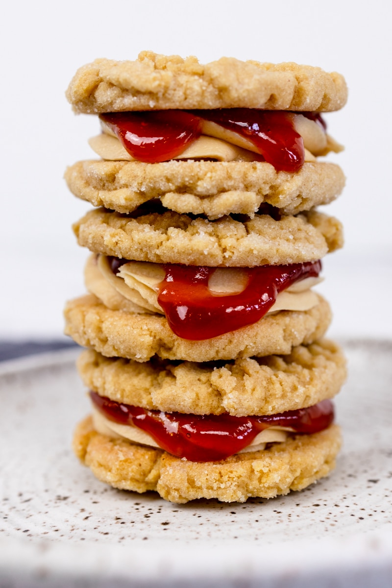Peanut Butter and Jelly Sandwich Cookie
