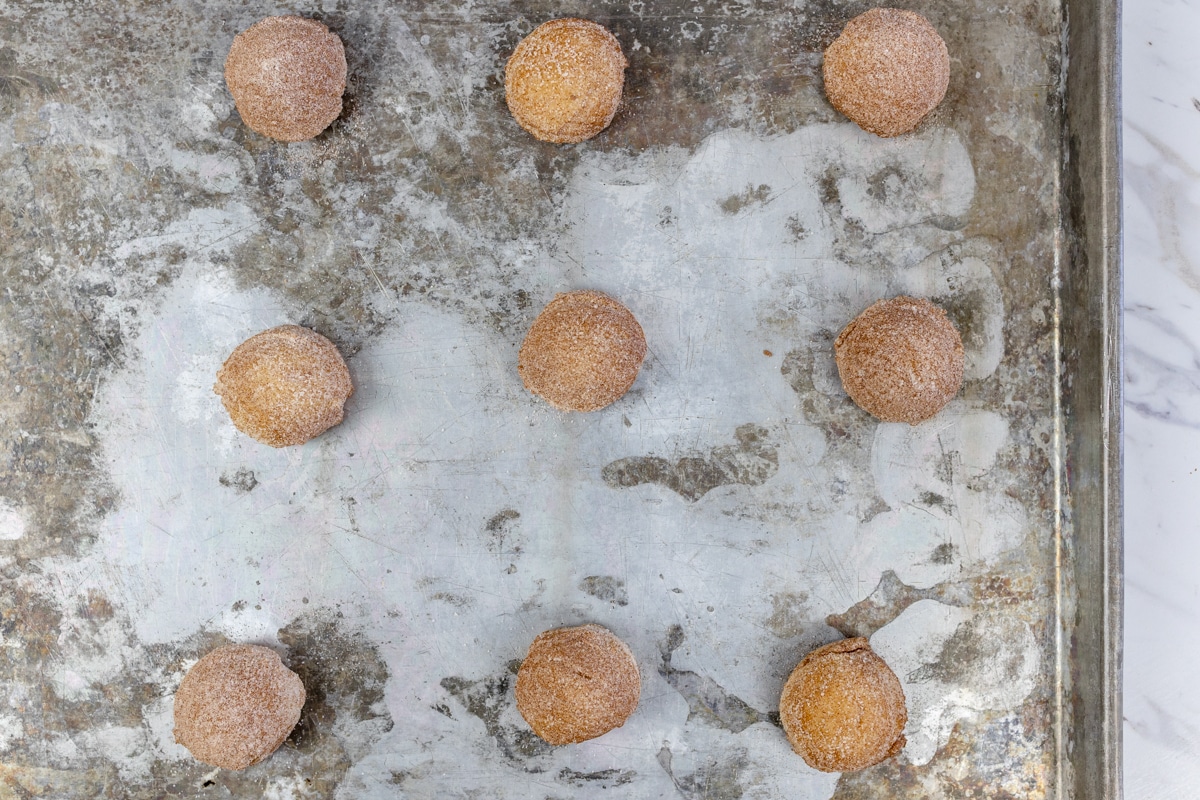 Snickerdoodle Cookie dough balls