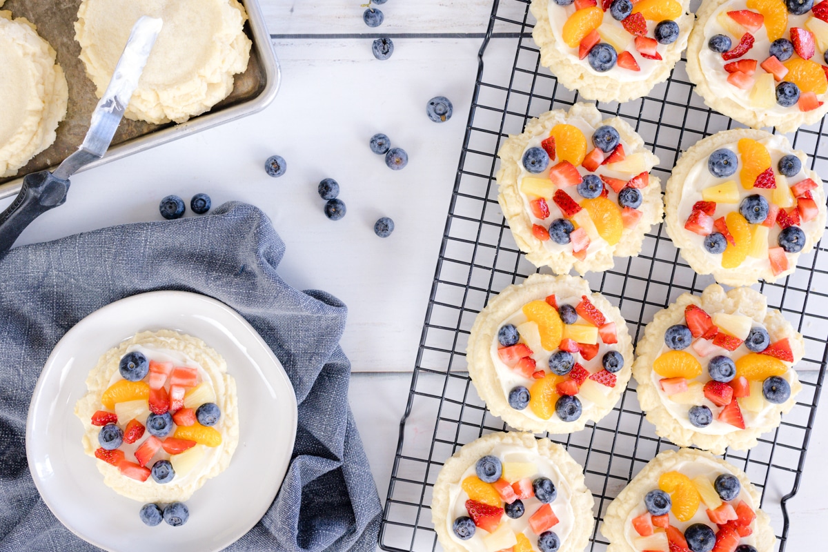 Soft Sugar Cookies with fruit