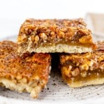 Pecan Pie Bars on plate