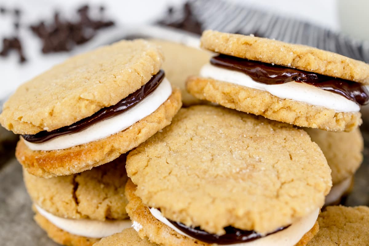 Smores Peanut Butter Cookies