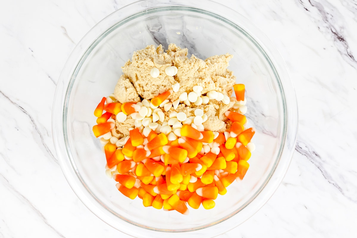 Candy Corn White Chocolate Cookie Dough