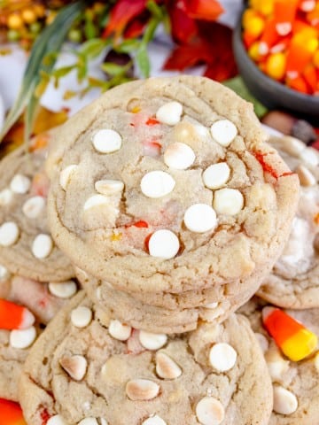 Candy Corn Cookies with White Chocolate