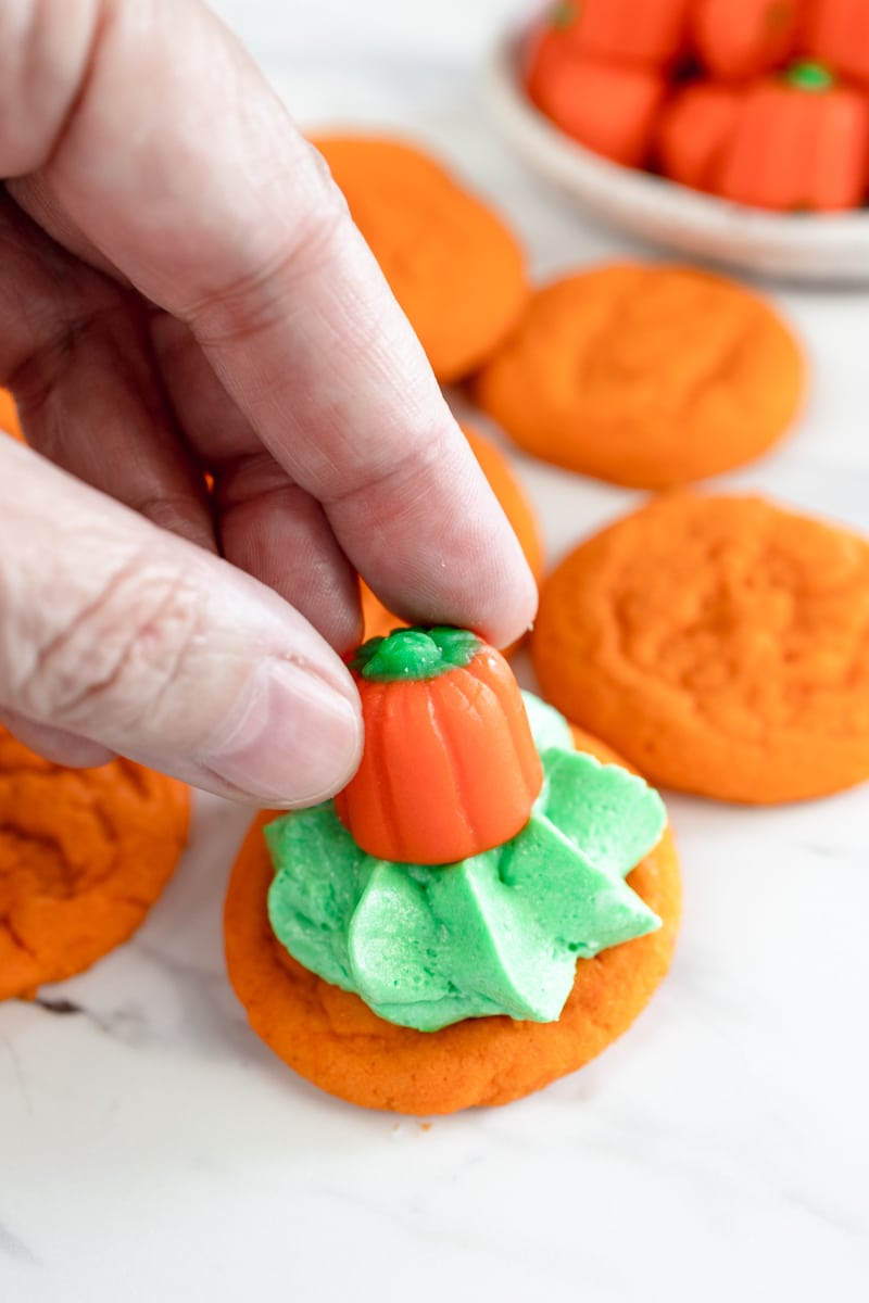 Pumpkin Candy Corn Cookies
