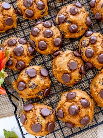 Pumpkin Spice Cookies with Chocolate Chips