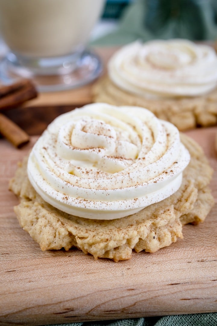 Frosted Eggnog Cookies Recipe with Creamy Buttercream