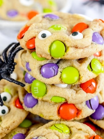 Halloween M&M Cookies