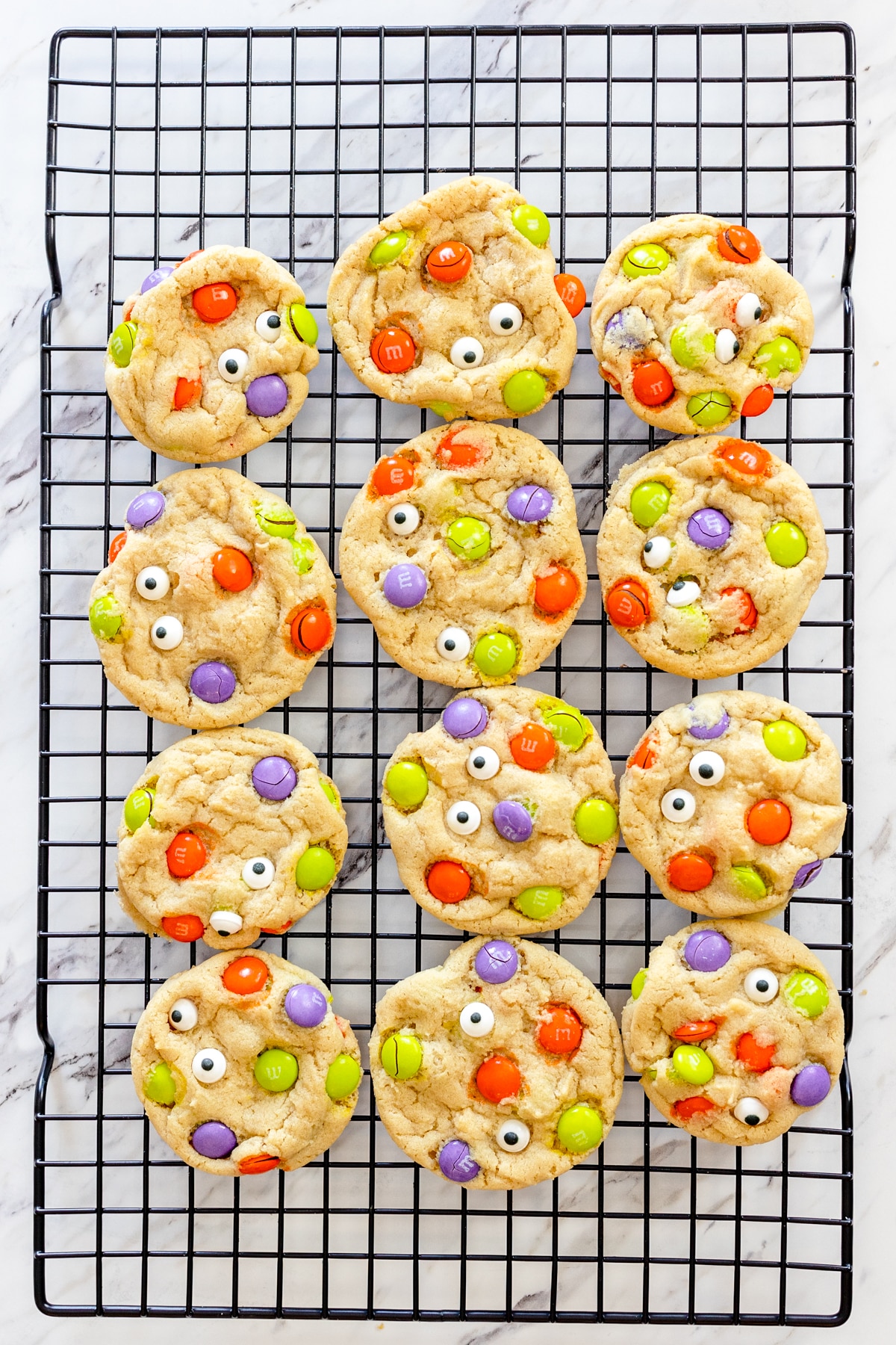 Halloween M&M Cookies