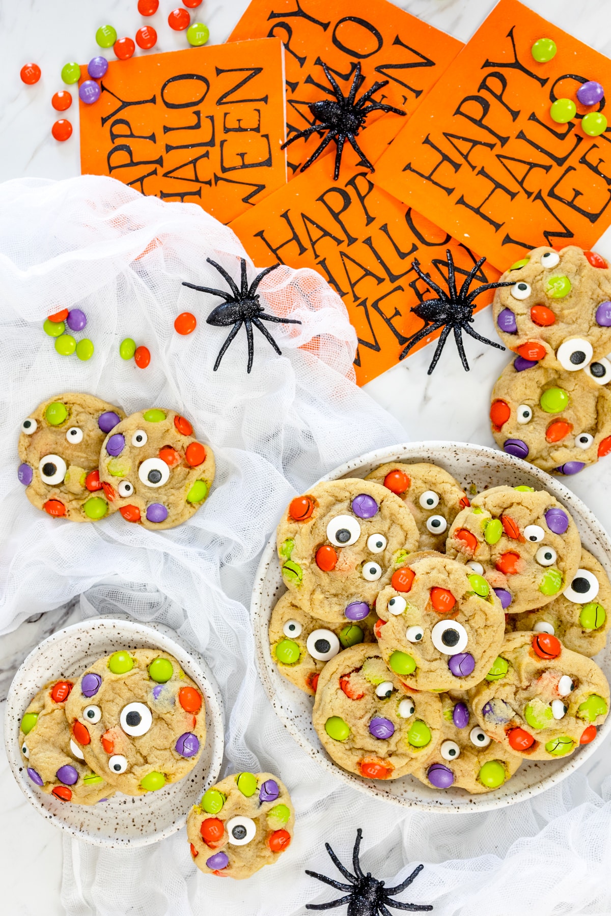 Halloween M&M Cookies