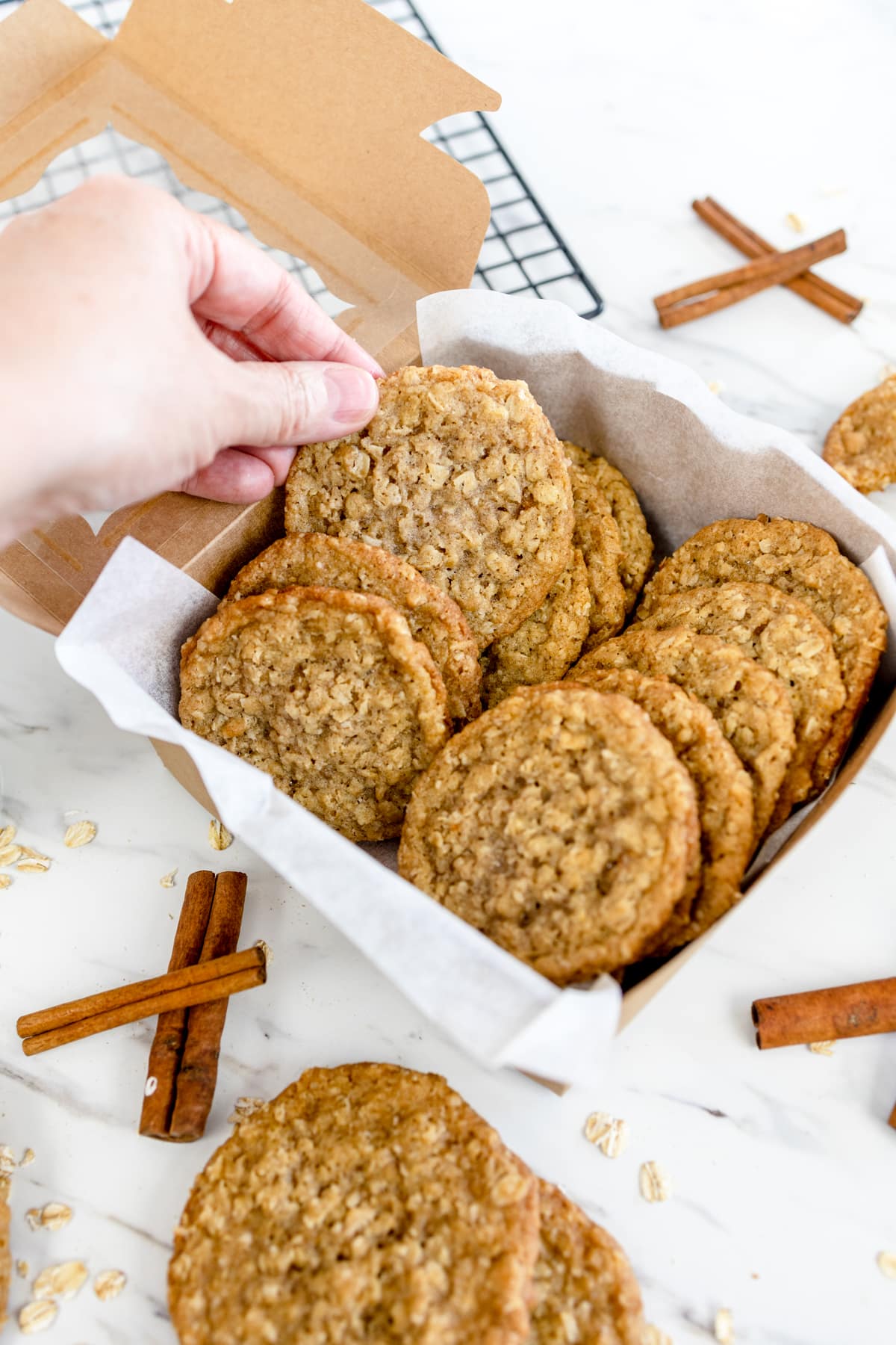 Oatmeal Cookies from bakery box