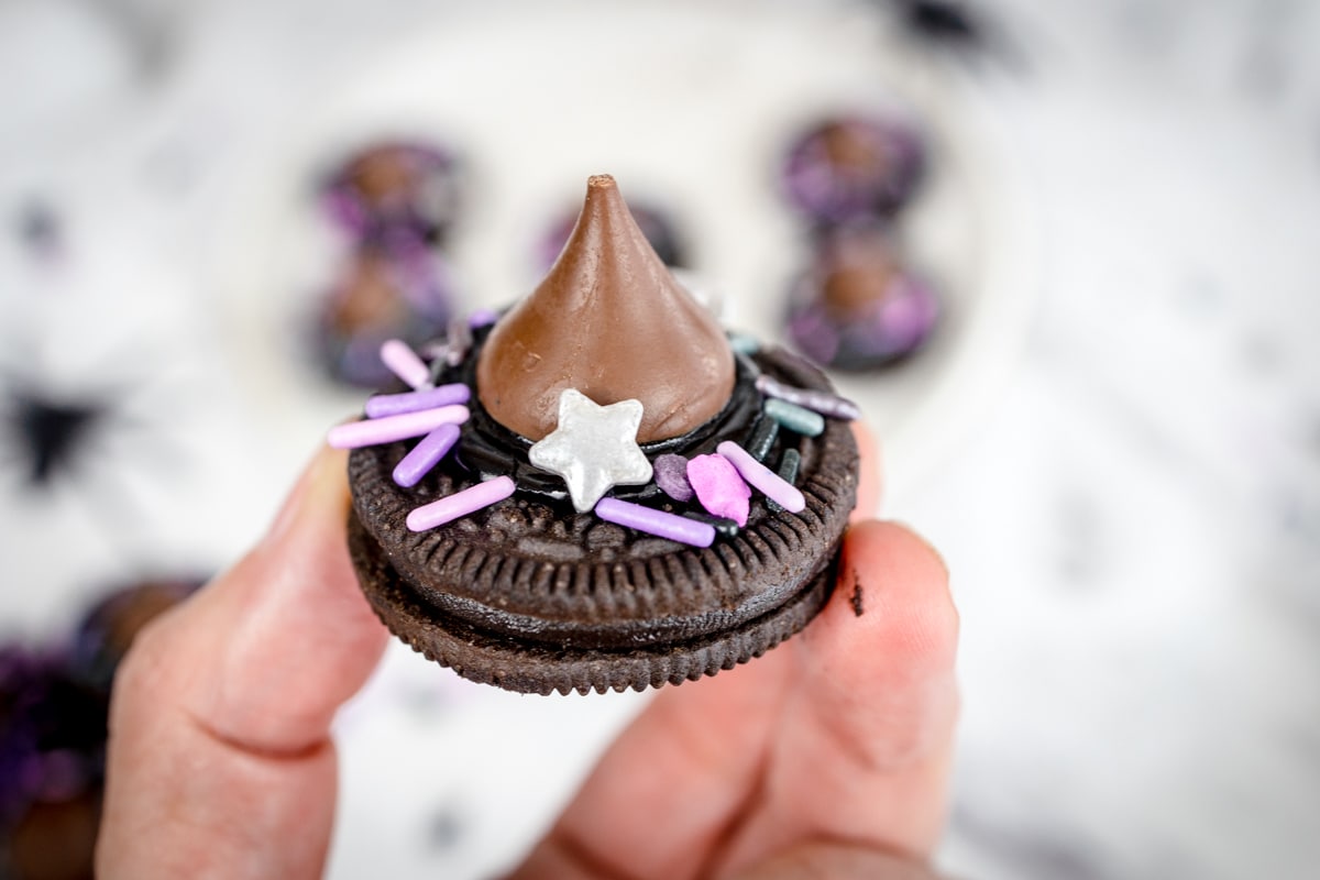 No Bake Witch Hat Cookies