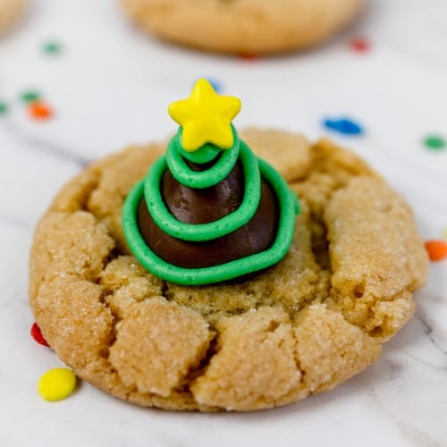 Christmas Blossom Cookies Chewy Peanut Butter Cookie