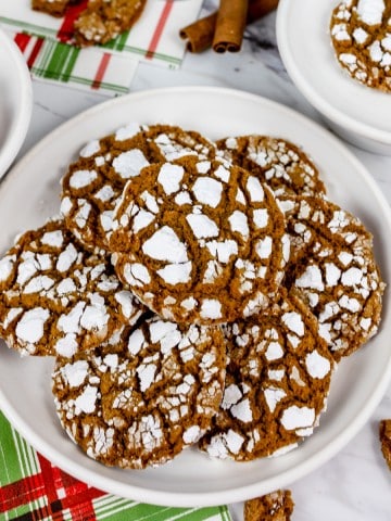 Gingerbread Crinkle Cookies