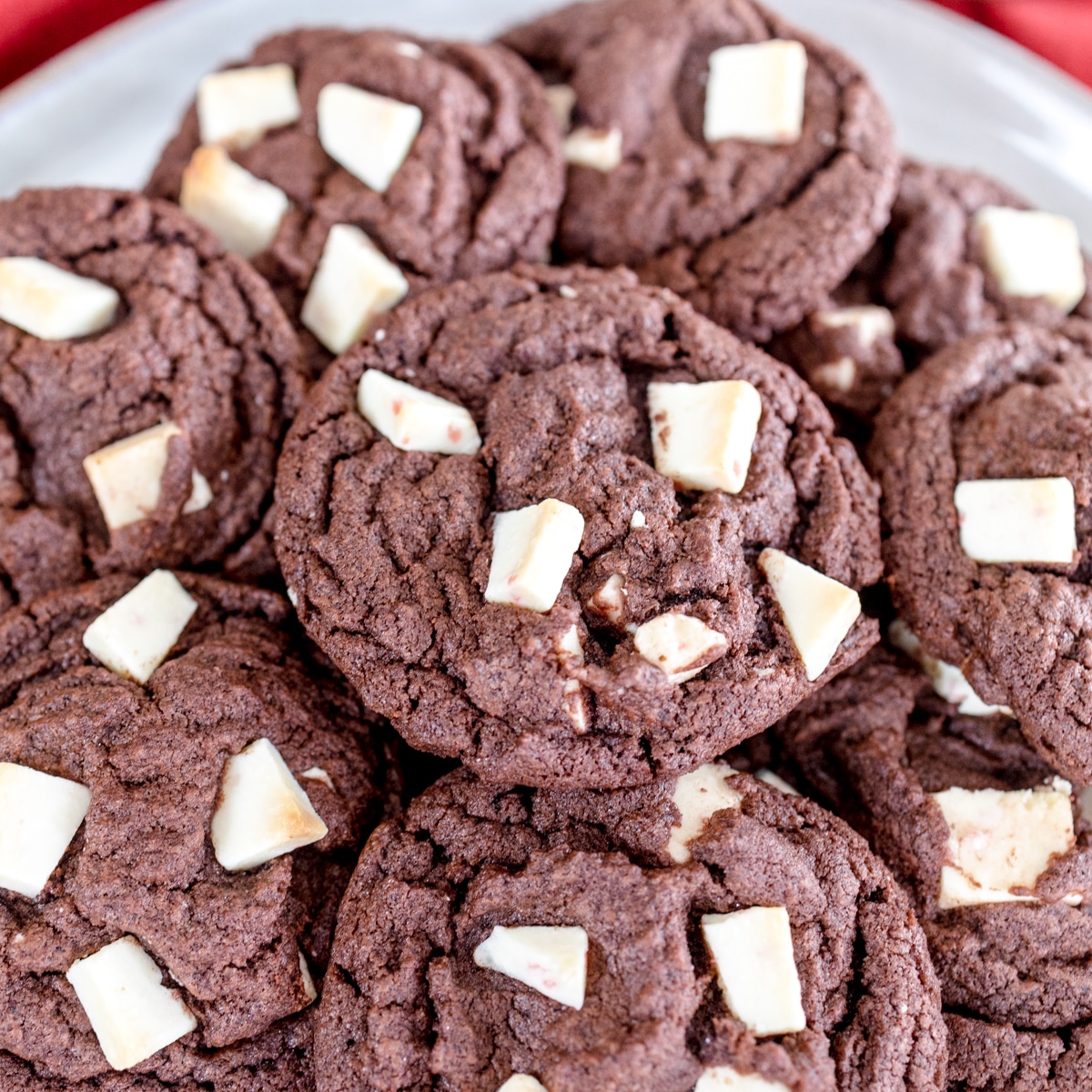 Chewy Chocolate Peppermint Bark Cookies Recipe