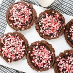 Chocolate Peppermint Cookies with Andes Mint pieces