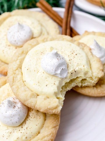 Eggnog Pie Sugar Cookies
