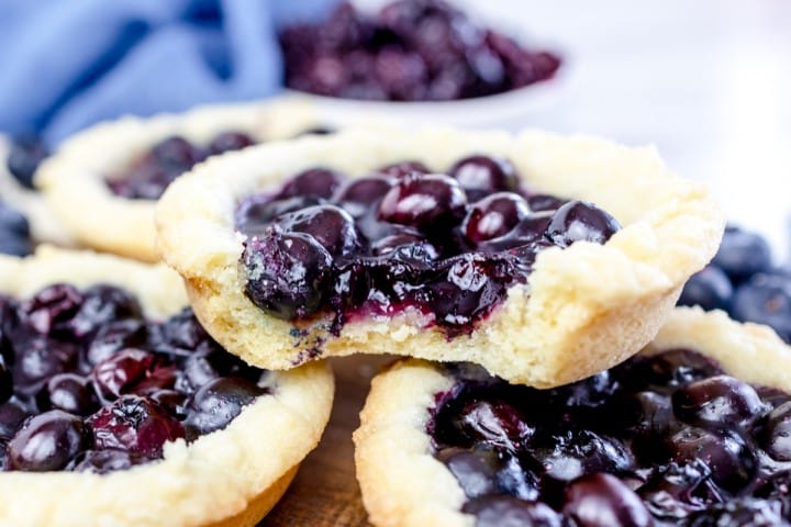 Fresh Individual Blueberry Pie Sugar Cookies Recipe 1955