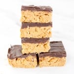 Close up of Buckeye Bars in a stack.