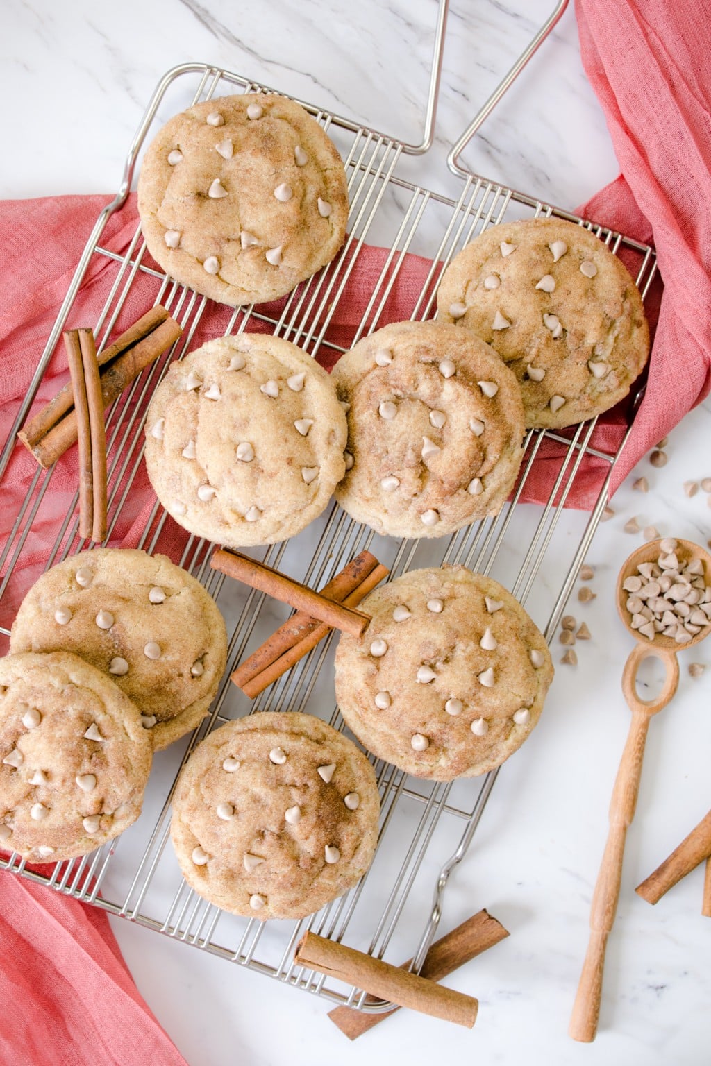 Tasty Cinnamon Chip Cookies with a Snickerdoodle twist