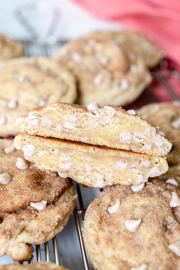 Tasty Cinnamon Chip Cookies with a Snickerdoodle twist