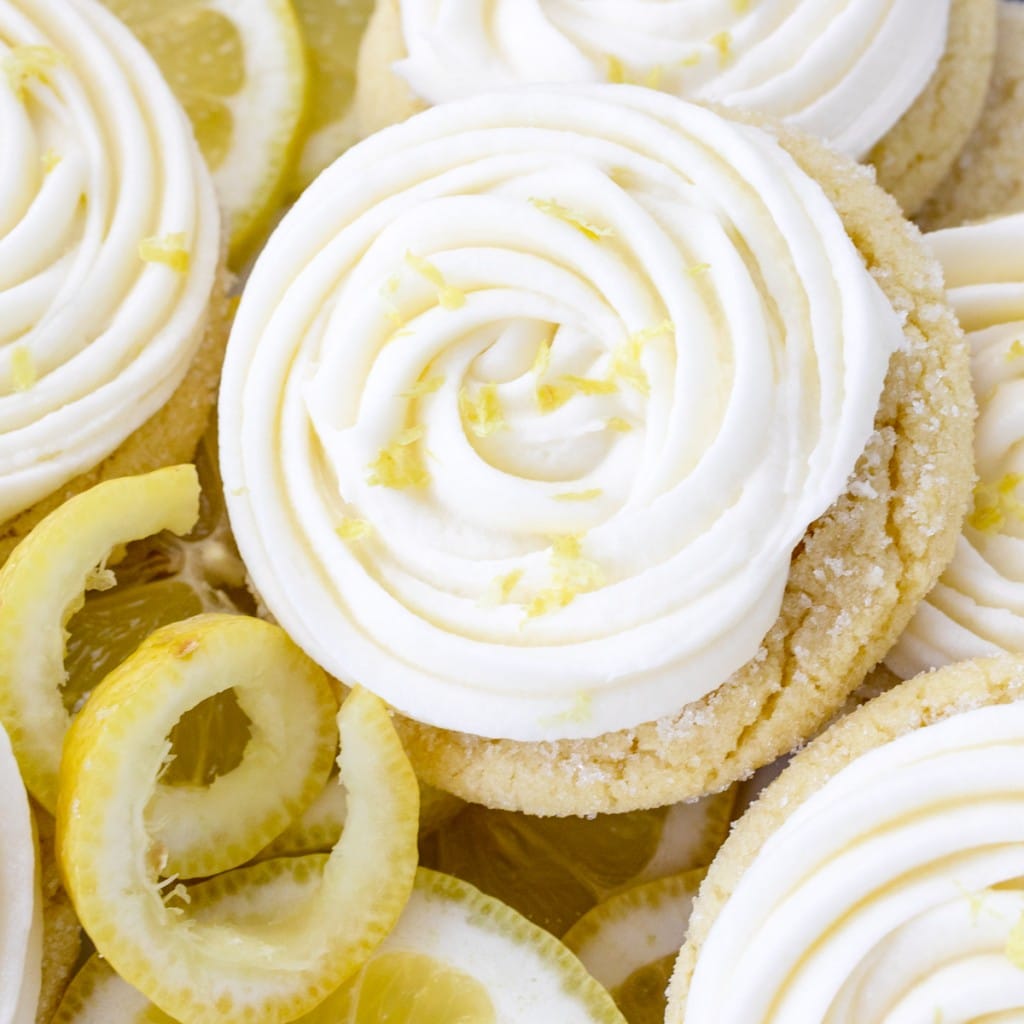 Tasty Frosted Lemon Cookies Recipe with Lemon Zest