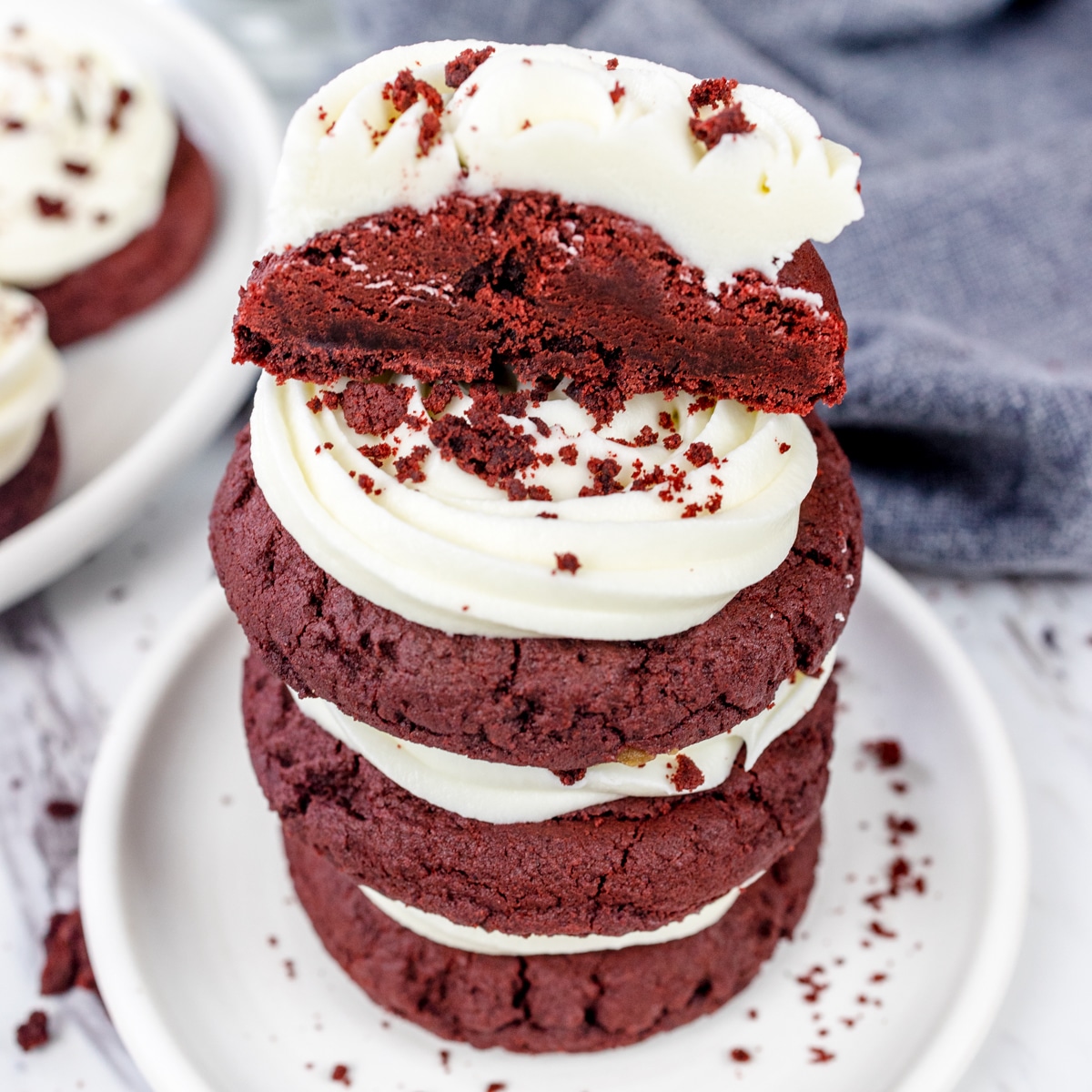 I found some cream cheese baking chips in the store, so I made red velvet  cookies : r/Baking