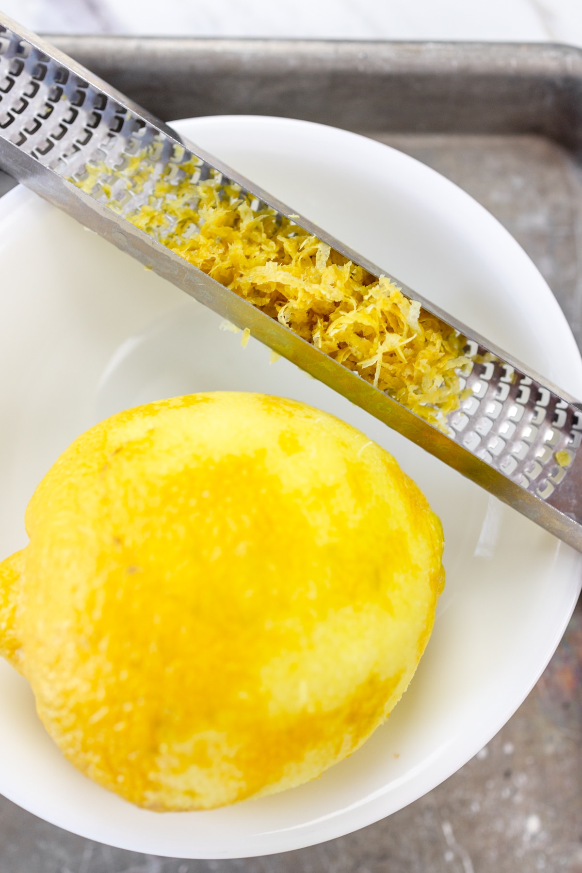 Infused Lemon Sugar with zester