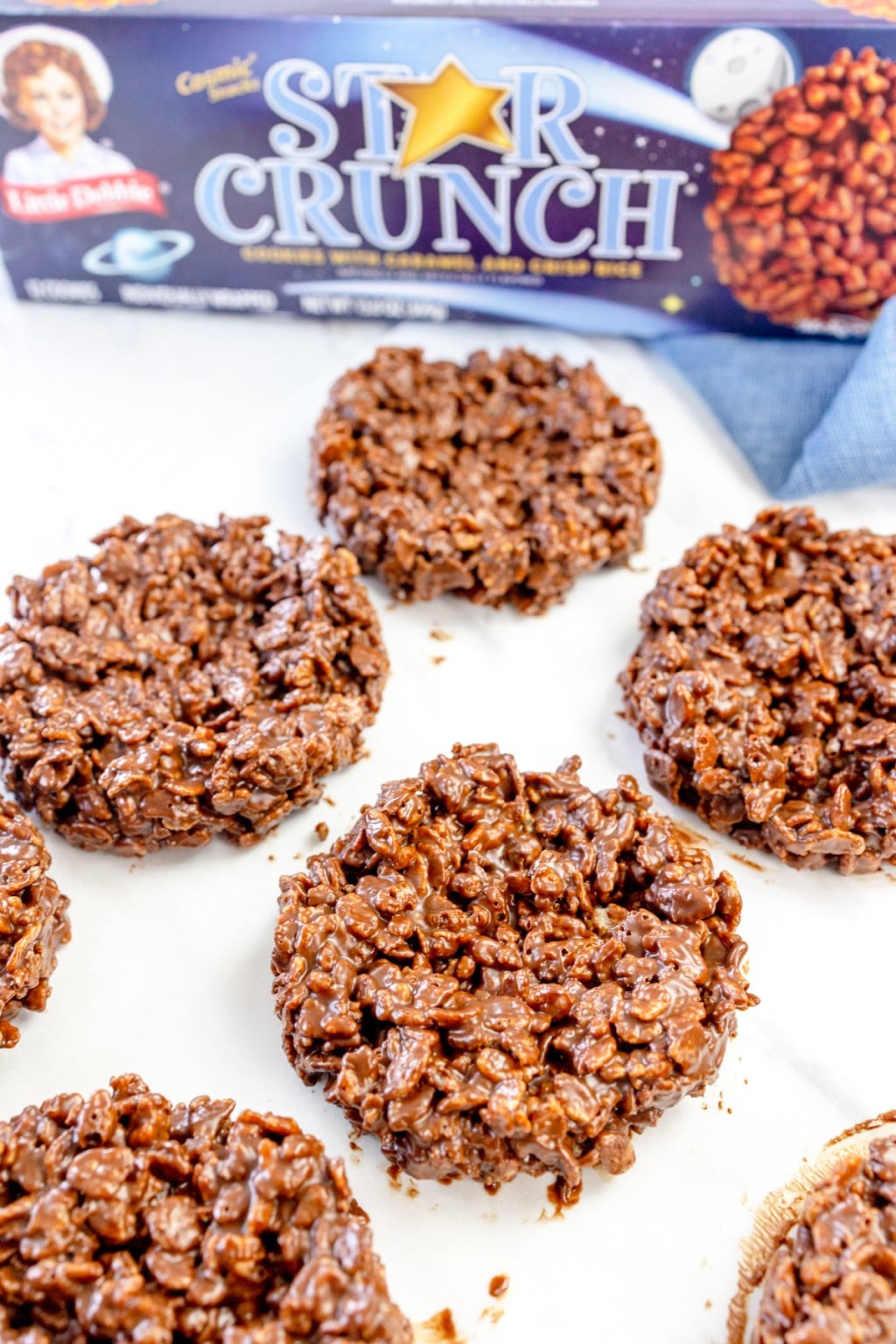 No Bake Star Crunch Cookies a Little Debbie Copycat Snack