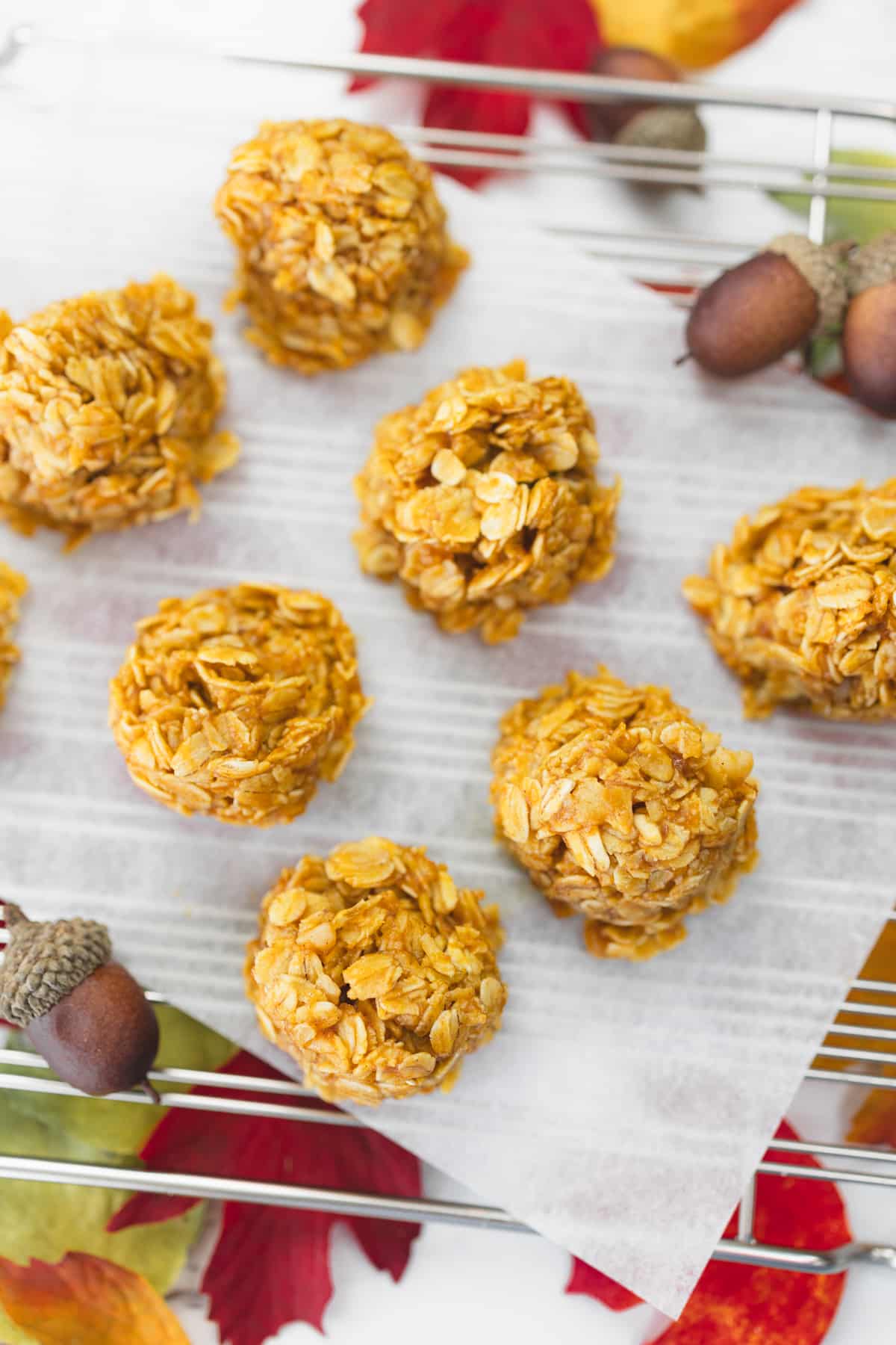 No Bake Pumpkin Cookies