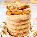 Caramel Snickerdoodle Cookies with Browned Butter