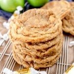 Caramel Apple Snickerdoodle Cookies