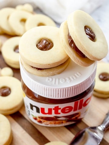 Condensed Milk Cookies with Nutella