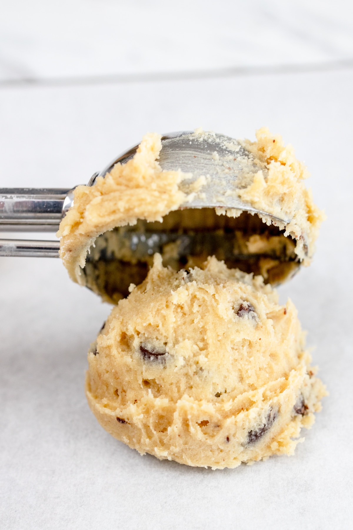 Chocolate Chip Cookie Dough from Cookie scoop