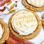 Gingerbread Sugar Cookies with Salted Caramel Frosting