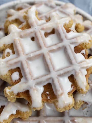 Waffle Cookies with Icing
