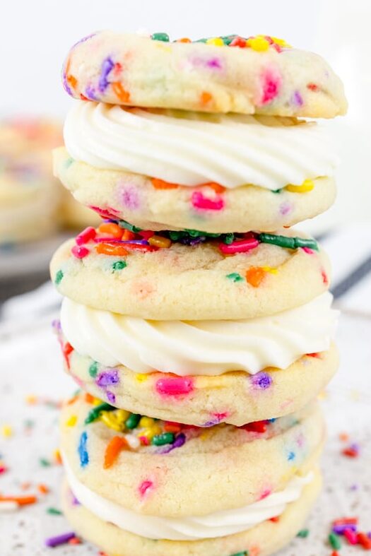 Funfetti Cookie Sandwiches